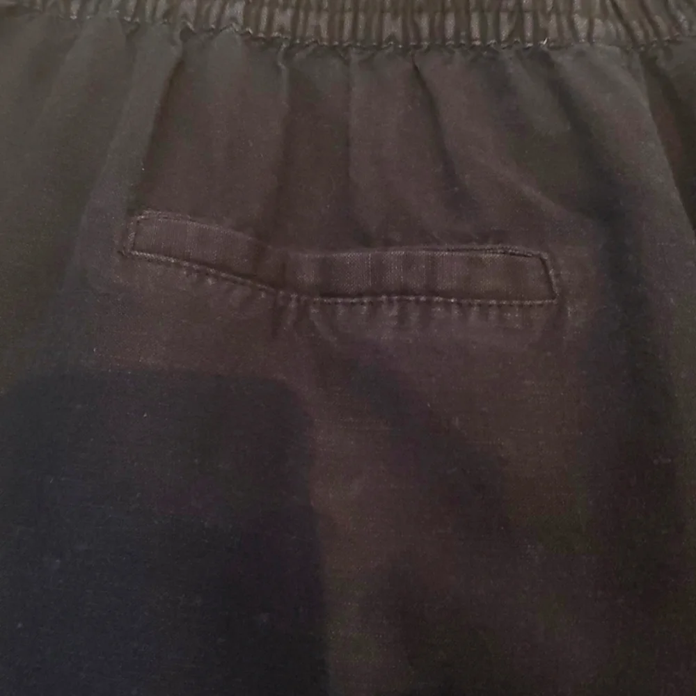 Philosophy Black Linen Blend Wide-Leg Flowy Pants Size M Medium - Picture 4 of 12